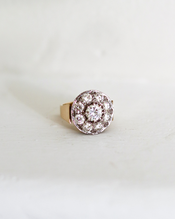 Diamond Cluster Ring