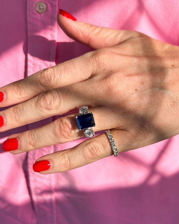Vintage Sapphire Diamond Ring