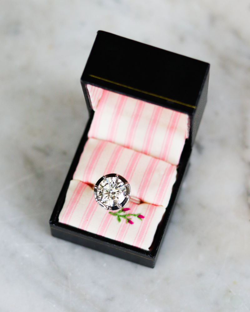 Lab Diamond Brilliant Round Cut Ring