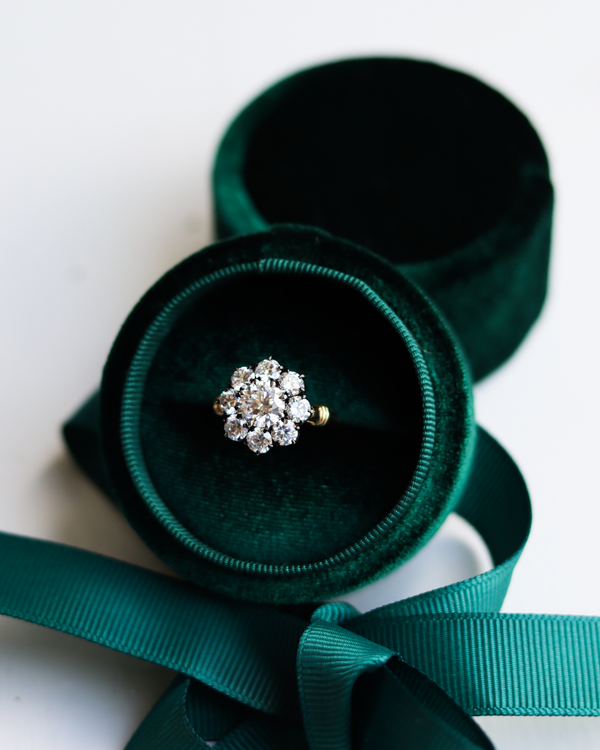 Flower Button Ring