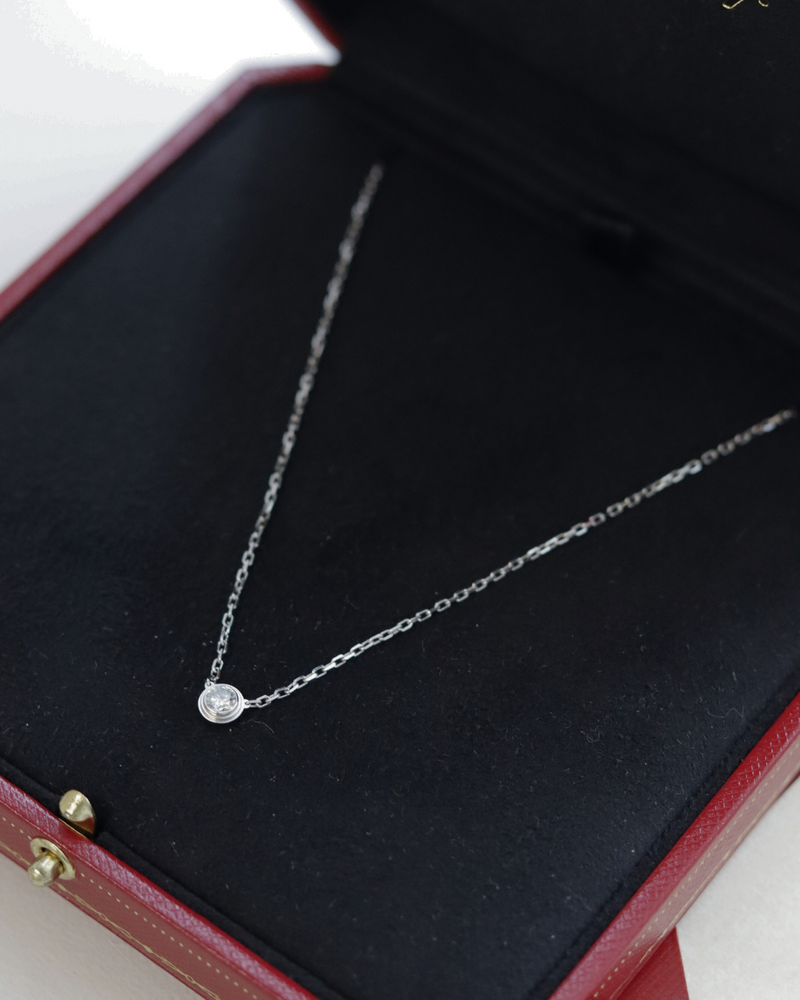 Pre- owned Cartier Diamond Pendant